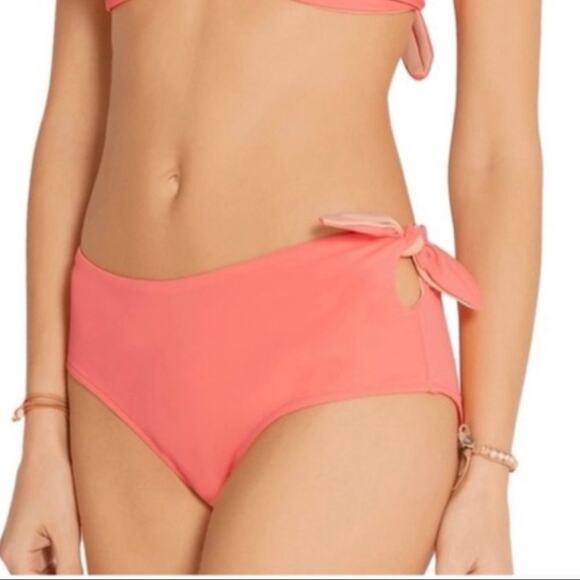 Solid & Striped The Grace Swim Bottom Coral Medium - Picture 1 of 11